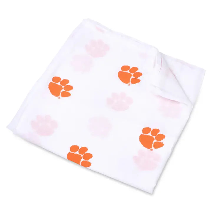 Clemson Tiger Paw Swaddle