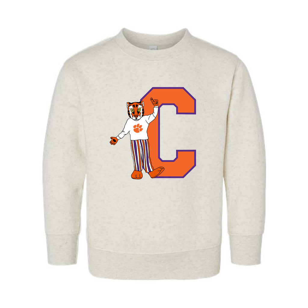 Block C Tiger Crewneck in Natural Heather