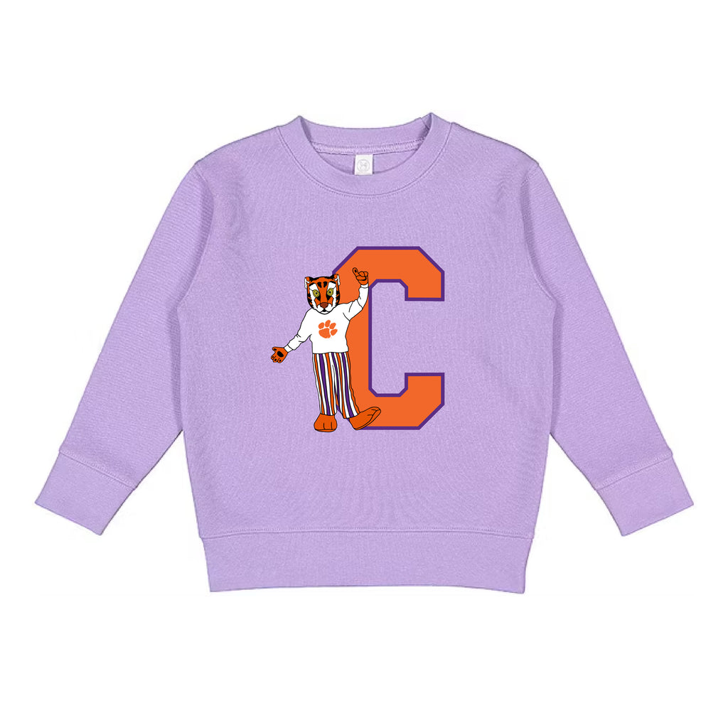 Block C Tiger Crewneck in Lavender