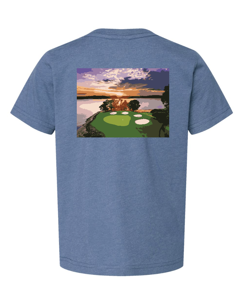 Clemson Golf T Shirt in Indigo