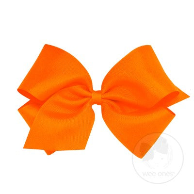 Wee Ones Hair Bow- Clemson Orange
