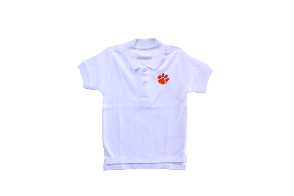 Clemson Polo Shirt in Orange or White